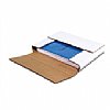 50-7 1/2 x 5 1/2 x 2" White Easy-Fold Mailers