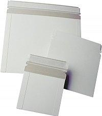 50 9" x 6" White Self-Seal No Bend Mailers