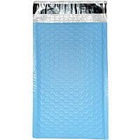 100 #4 (9.5x13.5) Poly Bubble Mailers-Light Blue