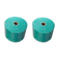 2 150'  x 12" rolls of  3/16" Green Bubble Cushioning Wrap Recycled