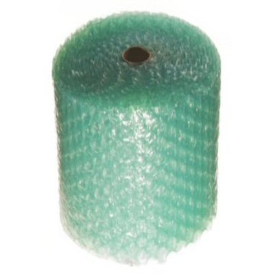 62.5'  x 24" Roll of  1/2" Green Bubble Cushioning Wrap Recycled