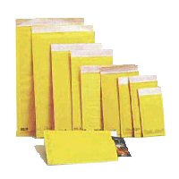 500 #000 (4 x 8) Bubble-Lined Kraft Mailers