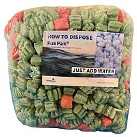 0.60 cu ft FunPak Mini Plant Based Biodegradable Packing Peanuts<br><font color=blue>Christmas Love</font>