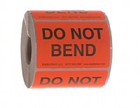 500 3" x 2" Do Not Bend Labels