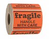 500 3" x 2" Fragile-Handle With Care Labels
