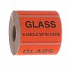500 3" x 2" Glass-Handle With Care Labels