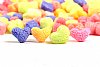 0.60 cu ft FunPak Mini Plant Based Biodegradable Packing Peanuts<br><font color=blue>Rainbow Hearts</font>