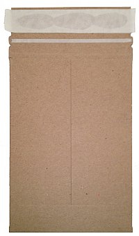 50 12-3/4" x 15" Kraft Self-Seal No Bend Mailers