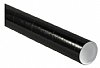 50-2 x 6" Tubes with Caps - Black