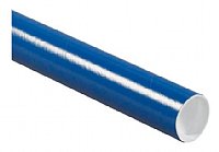 50-2 x 6" Tubes with Caps - Blue