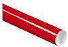 50-2 x 6" Tubes with Caps - Red