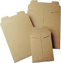 50 9" x 11-1/2" Kraft Tab Lock No Bend Mailers