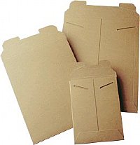 25 11" x 13-1/2" Kraft Tab Lock No Bend Mailers