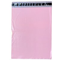 1000 #5 (12" x 12.5") Unlined Poly Courier Mailers-Pink