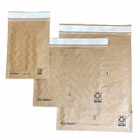 10 ea. 5 Sizes: 7x9, 12x9, 14x9, 12x15, 14x18 Recyclable Kraft Padded Mailers