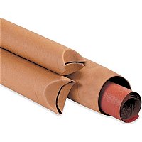 70-1 1/2 x 18" Kraft Crimped End Tubes