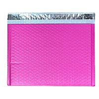 100 #4 (12x9) Poly Bubble Mailers-Hot Pink